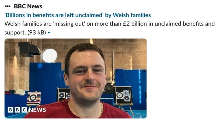 BBC News benefits unclaimed in Wales