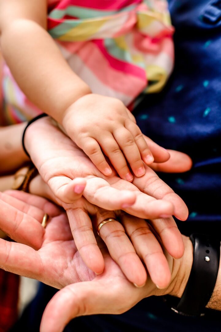Hands coming together