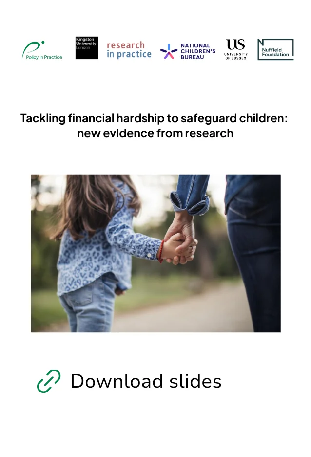 Financial precarity cover page