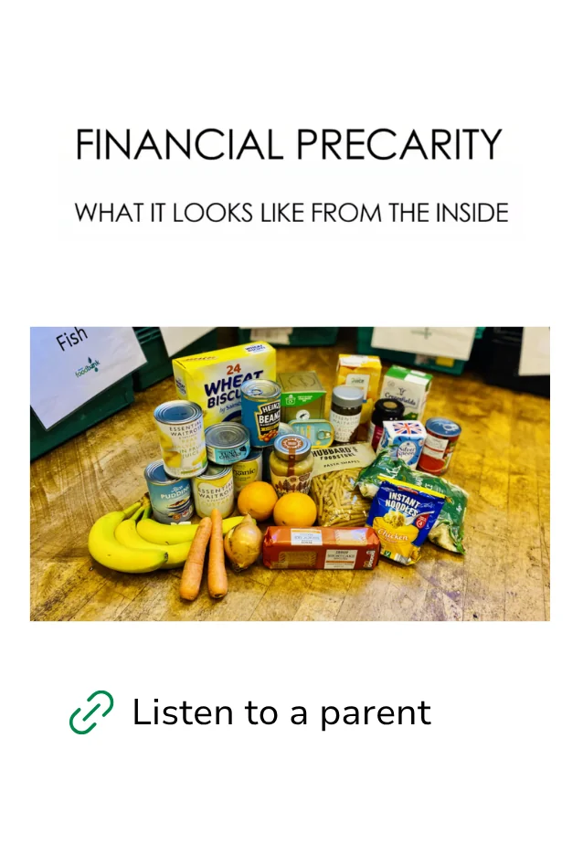 Financial precarity food donation