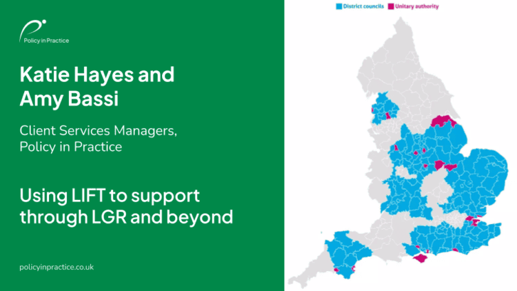 Katie Hayes and Amy Bassi, Client Services Managers, Policy in Practice