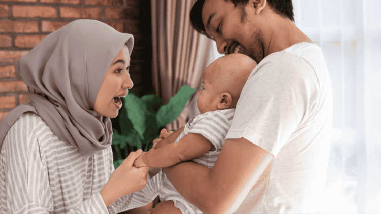 Parents and baby