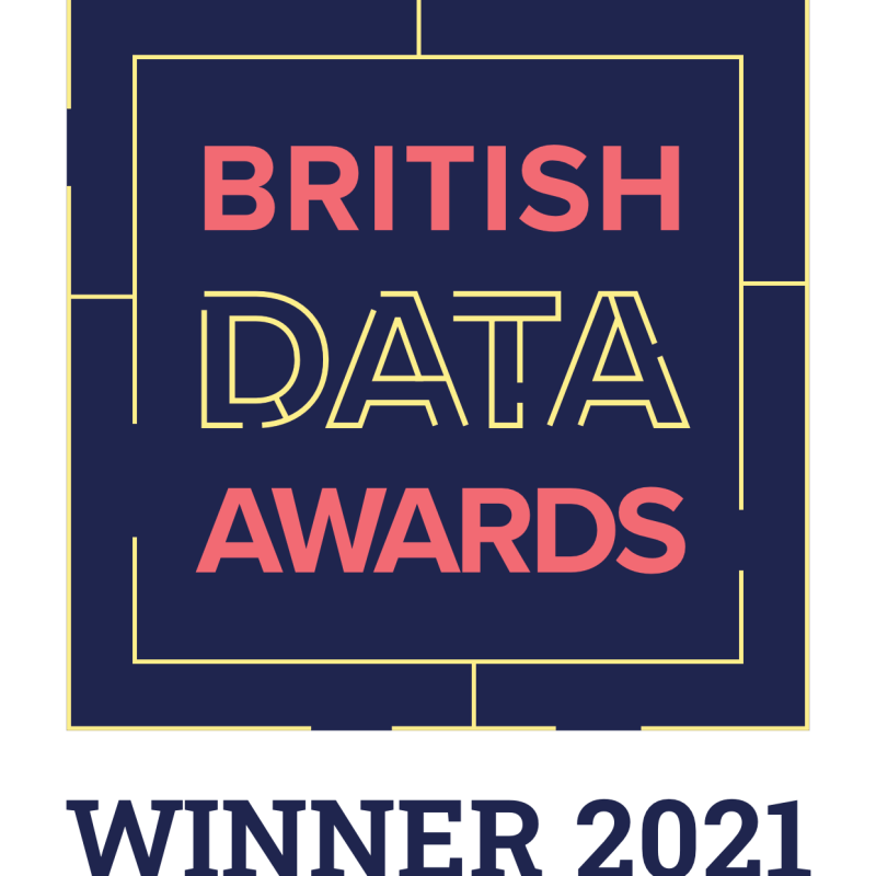 British Data Awards winner badge (full colour)